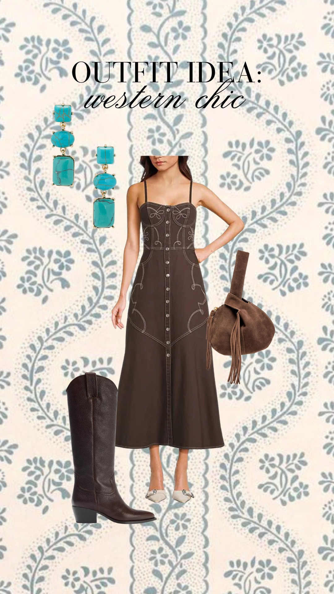 Western chic outfit idea!