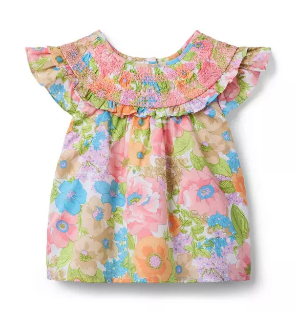 Floral Smocked Ruffle Top | Janie and Jack
