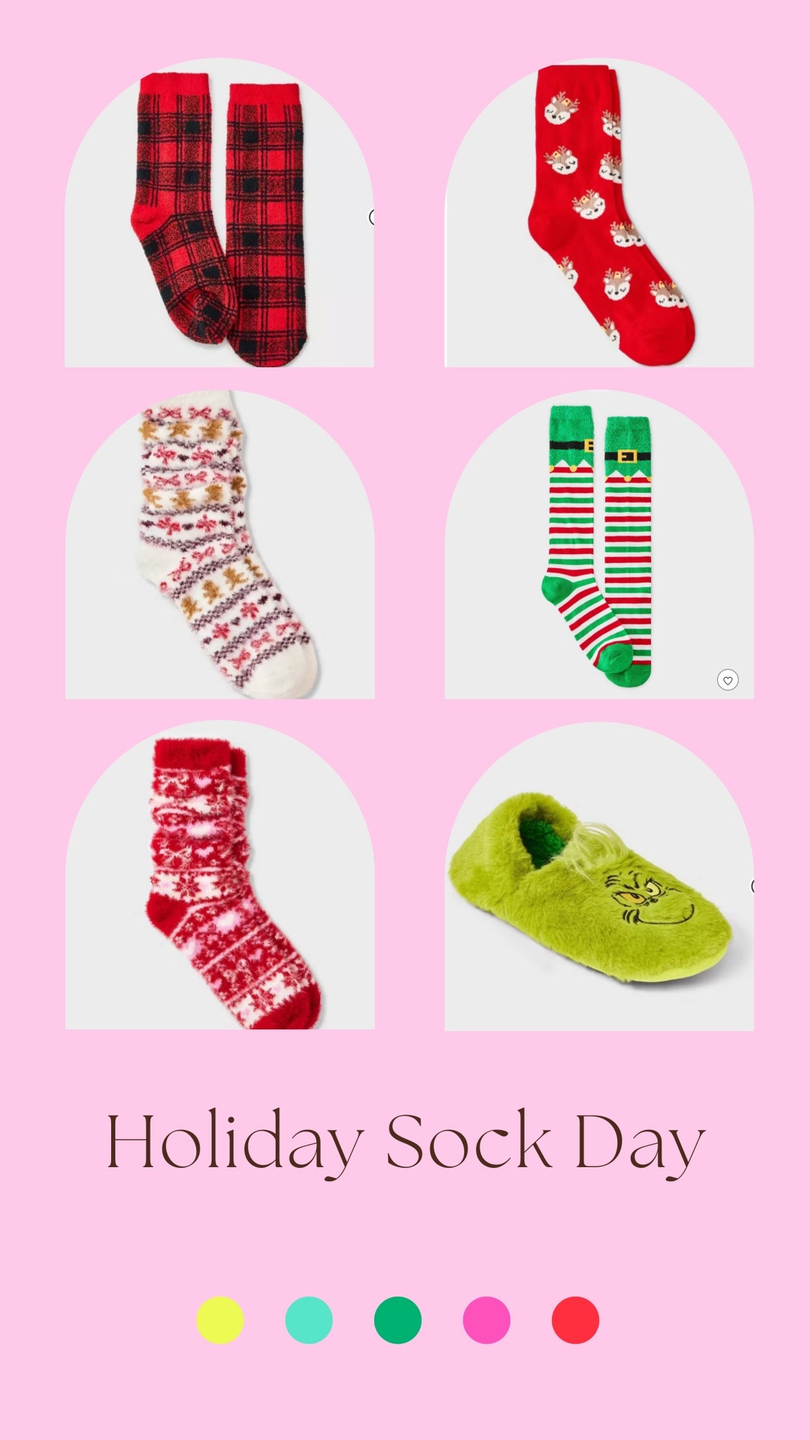 Holiday socks for holiday sock day at school! 