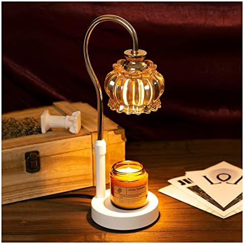 Candle Warmer Lamp Melting Lantern No Flame Electric Candle Wax Melting Vintage Lampshade for Top... | Amazon (US)