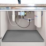 Click for more info about Under Sink Mat, 34"*22"*0.67", Waterproof, Cabinet Protector Silicone Mats for Kitchen & Bathroom...