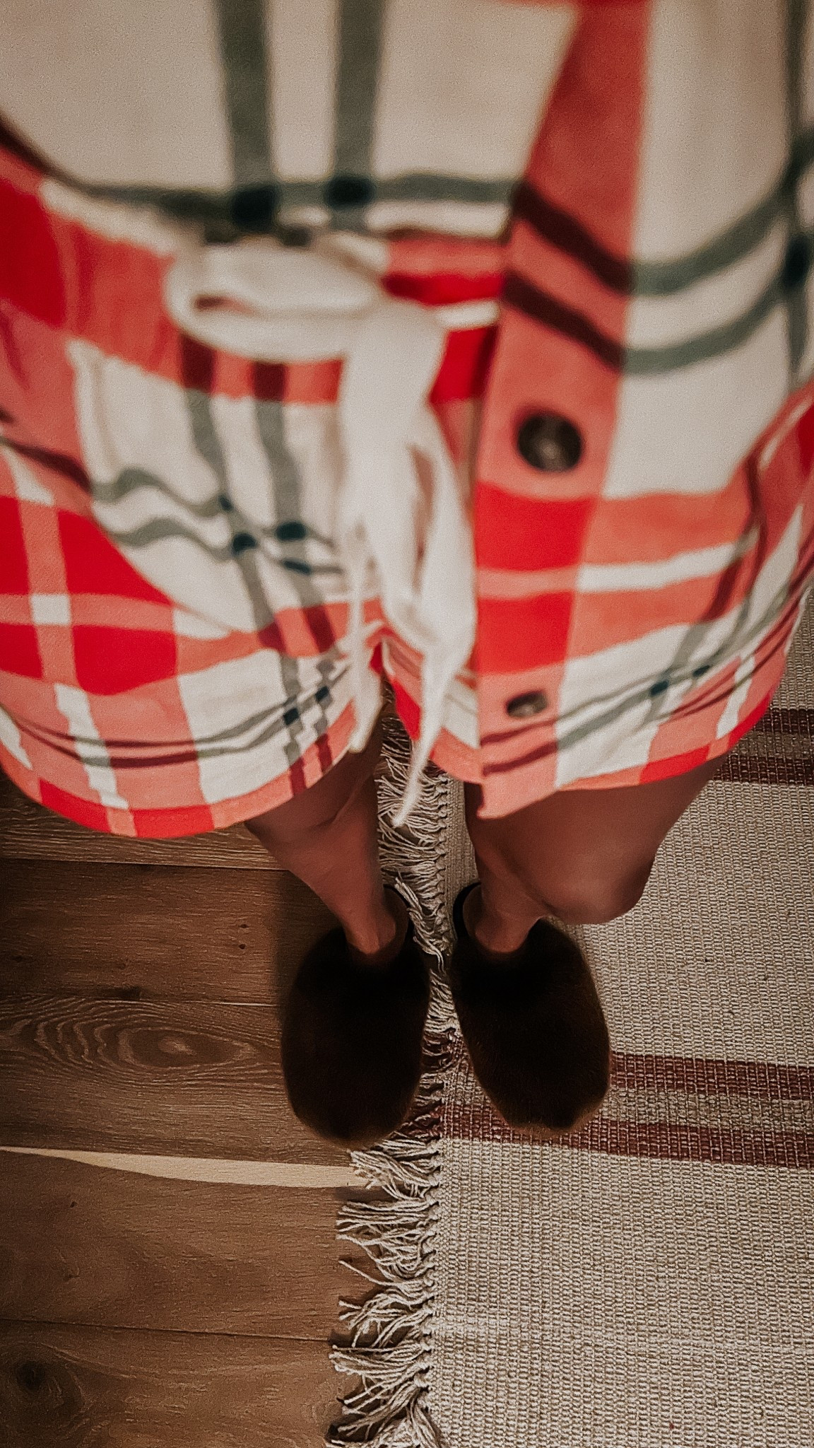 Love these slippers! On sale on Amazon and on stevemadden.com. Also testing out our matching family pjs. ;)