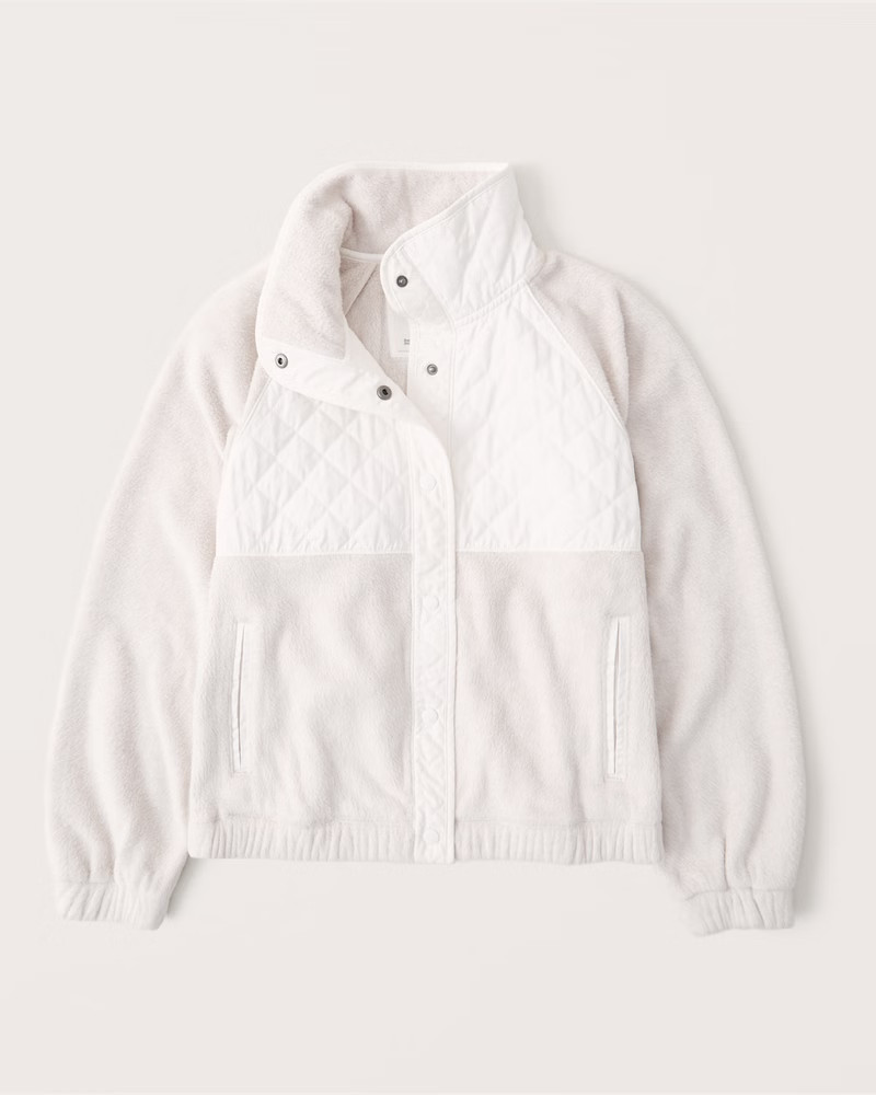 Quilted Snap-Up Jacket | Abercrombie & Fitch (US)