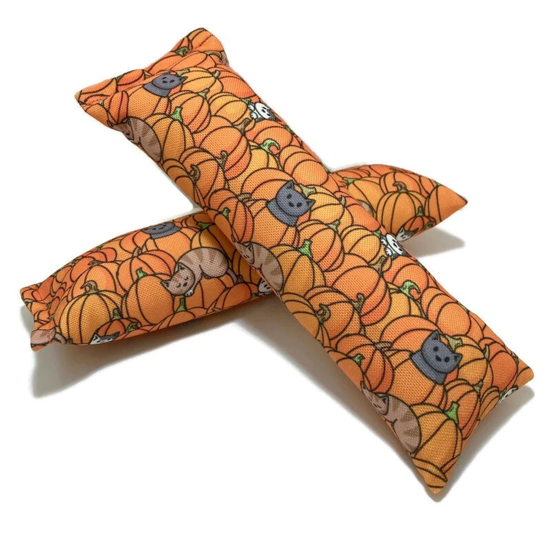 Eco-kicker Catnip Cat Toy Pumpkin Cats Choose Your Size - Etsy | Etsy (US)
