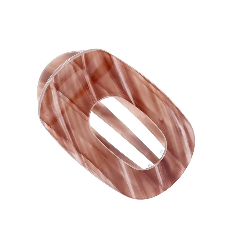 Time and Tru Women's Hair Claw Clips, 2-Pack, Ivory | Walmart (US)