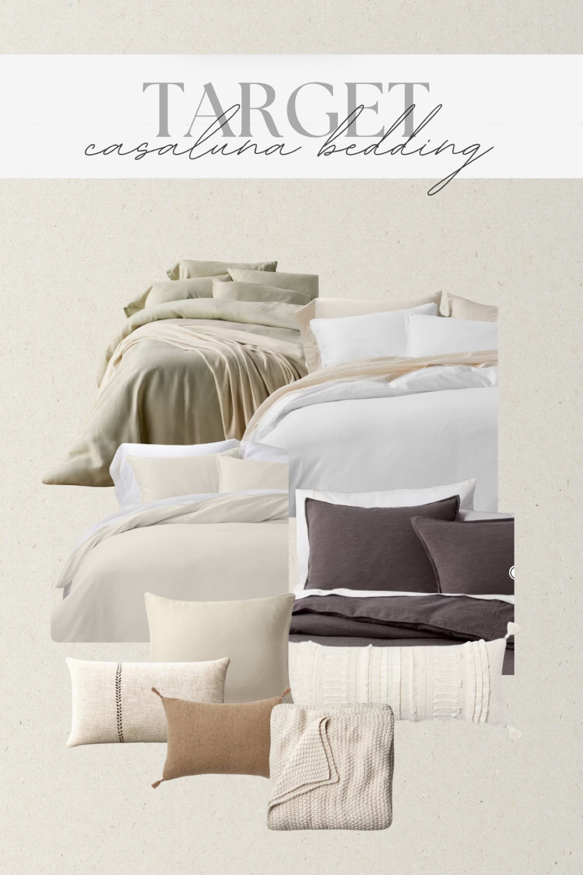 Target — Casaluna bedding✨ 

#casaluna #beddingset #duvetcovers #throwblanket #bedroomdecor #roomdecor #targethome #targetfinds #toppicks #targetcasaluna #casalunabeddingset #casalunathrow #throwpillows #roomrefresh #neutralbedding #giftideasformom #mothersdaygifts #affordablebedding #affordablefinds #sheetsets #beddingsheetset #linensheetset #linenduvet 

#LTKSaleAlert #LTKWedding #LTKHome