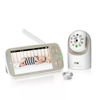 nfant Optics DXR-8 PRO 5-Inch Baby Monitor in White/Beige | buybuy BABY