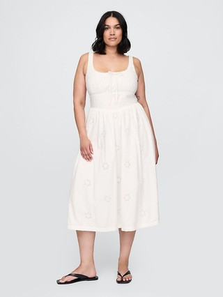 Eyelet Scoop Neck Dress | Gap (US)