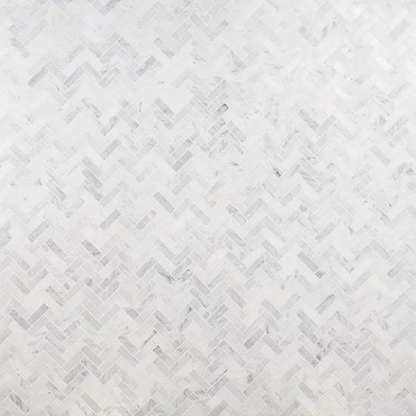 Oriental 1" x 3" Marble Chevron Mosaic Wall Tile | Wayfair North America