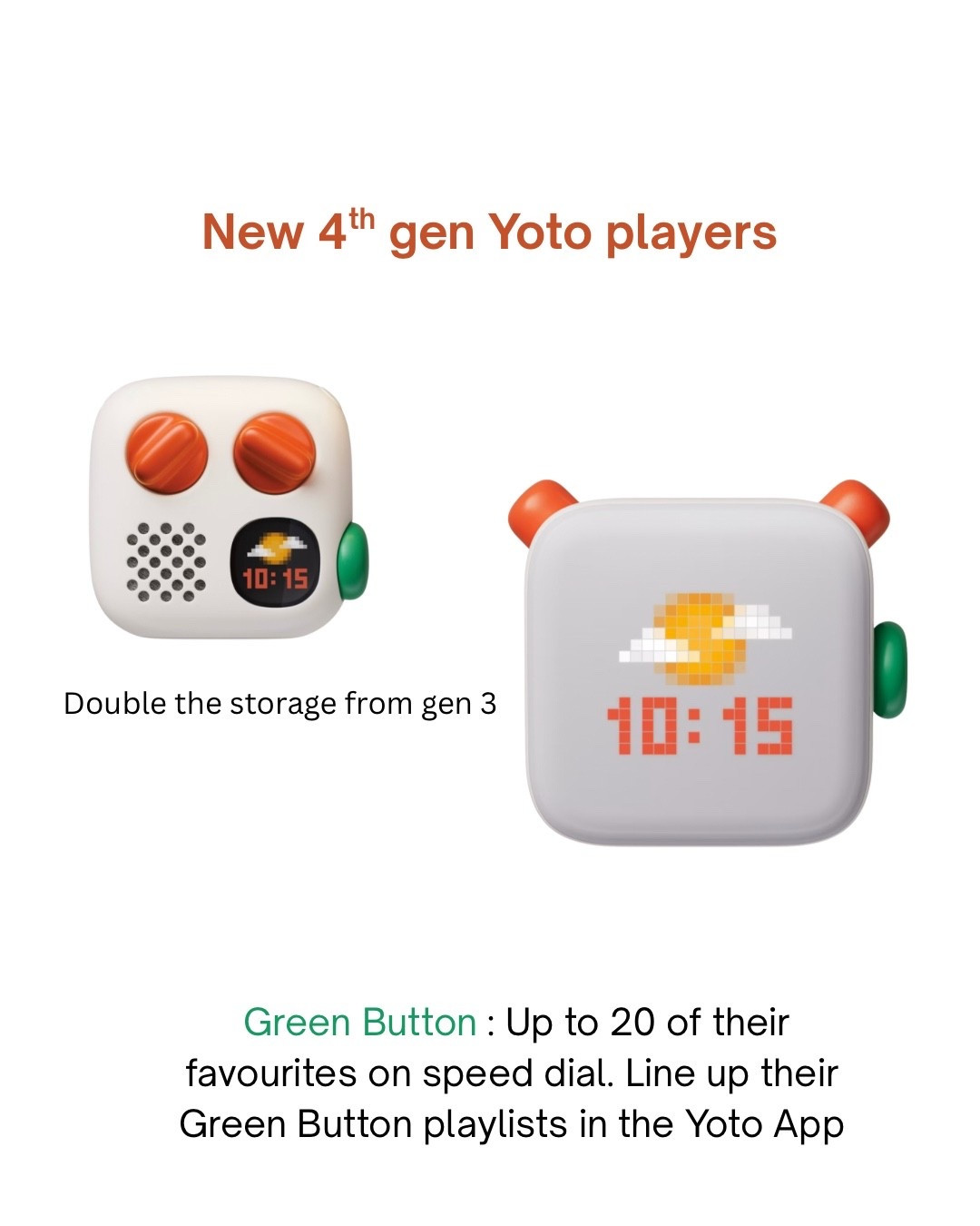 Brand new yoto players with unique green button feature and double the storage! 


•Christmas gift •toddler gift •yoto 4th gen •birthday gift •screen free player

#LTKKids #LTKBaby #LTKHome