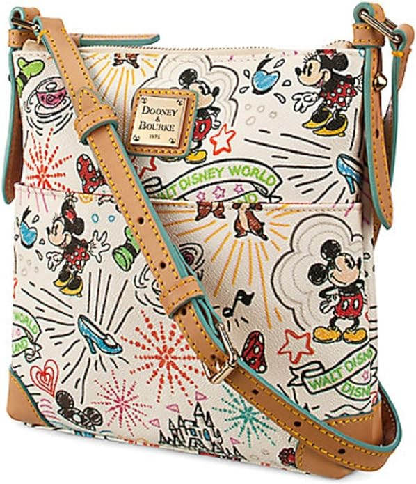 Disney Dooney & Bourke White Sketch Crossbody Letter Carrier Purse | Amazon (US)