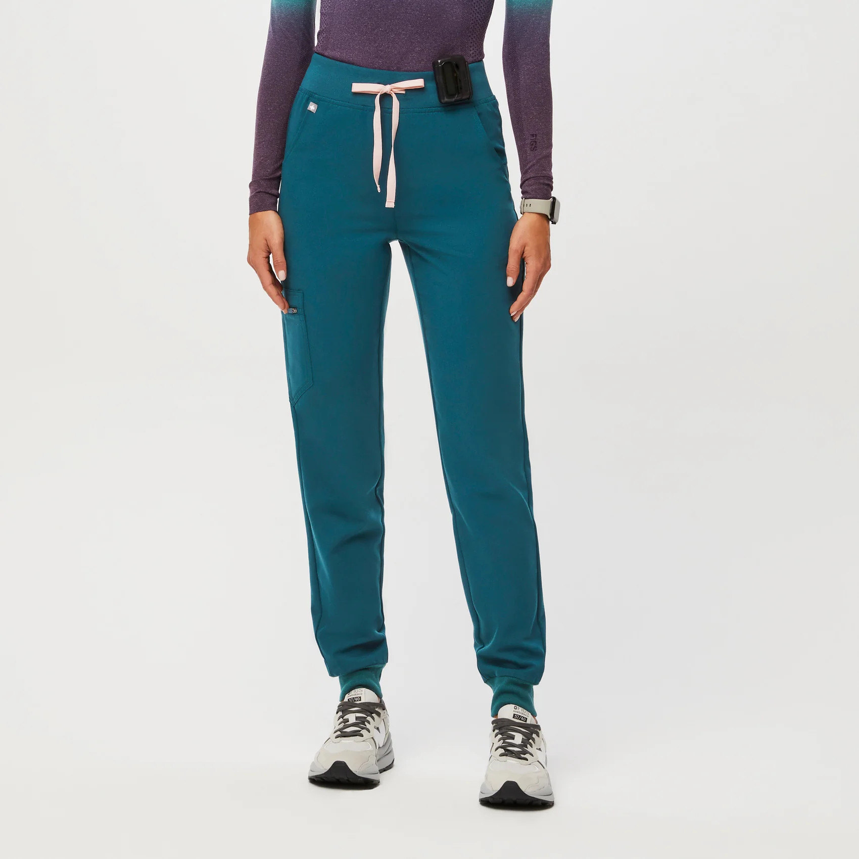 Women’s High Waisted Zamora Jogger Scrub Pants™ - Caribbean Blue · FIGS | FIGS