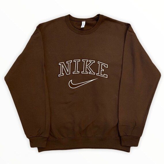 Nike Crewneck, Nike sweatshirt, Oversized Embroidered sweatshirt, Vintage embroider sweatshirt, I... | Etsy (US)