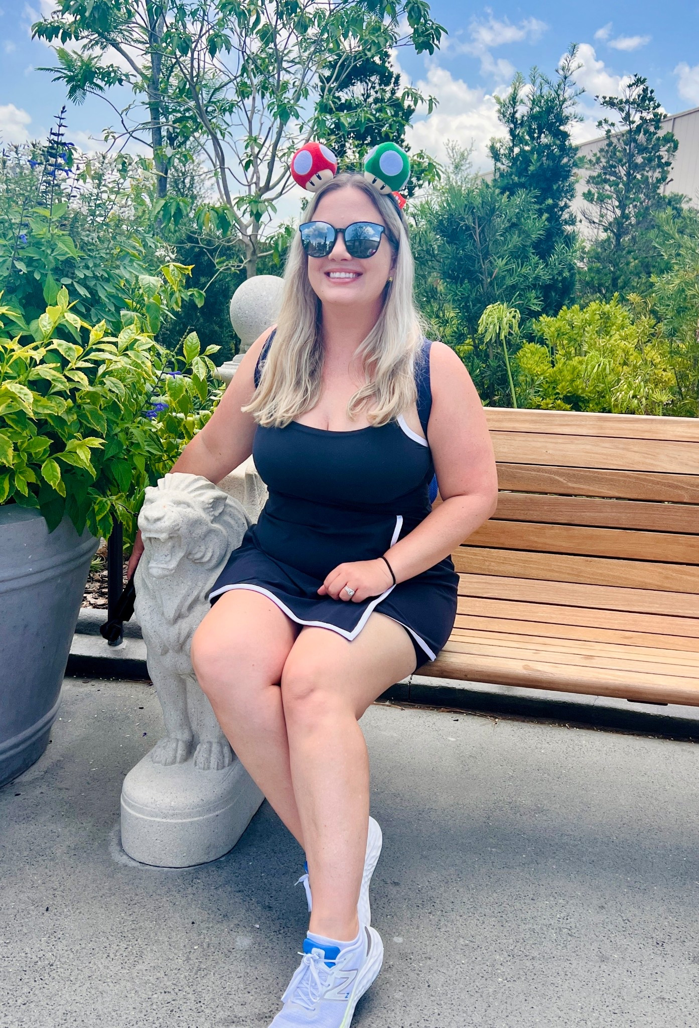 Loved this athletic dress for Epic Universe! Epic Universe OOTD. Nintendo World Epic Universe Outfit. 

#LTKActive #LTKTravel #LTKMidsize