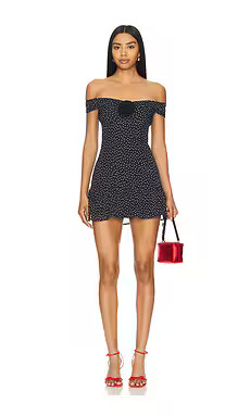 MORE TO COME Serena Mini Dress in Black from Revolve.com | Revolve Clothing (Global)