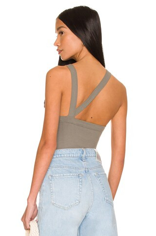 The Line by K Ximeno Tank in Charcoal Grey from Revolve.com | Revolve Clothing (Global)