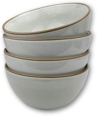 Mora Ceramic Bowls For Kitchen, 28oz - Bowl Set of 4 - For Cereal, Salad, Pasta, Soup, Dessert, S... | Amazon (US)