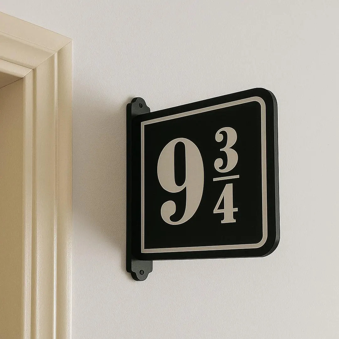 Platform 9 3/4 Sign, Wizard Decor, Platform 9 3 4, Wizard Giftful, Gift for Wizard, Wizard School... | Etsy (US)