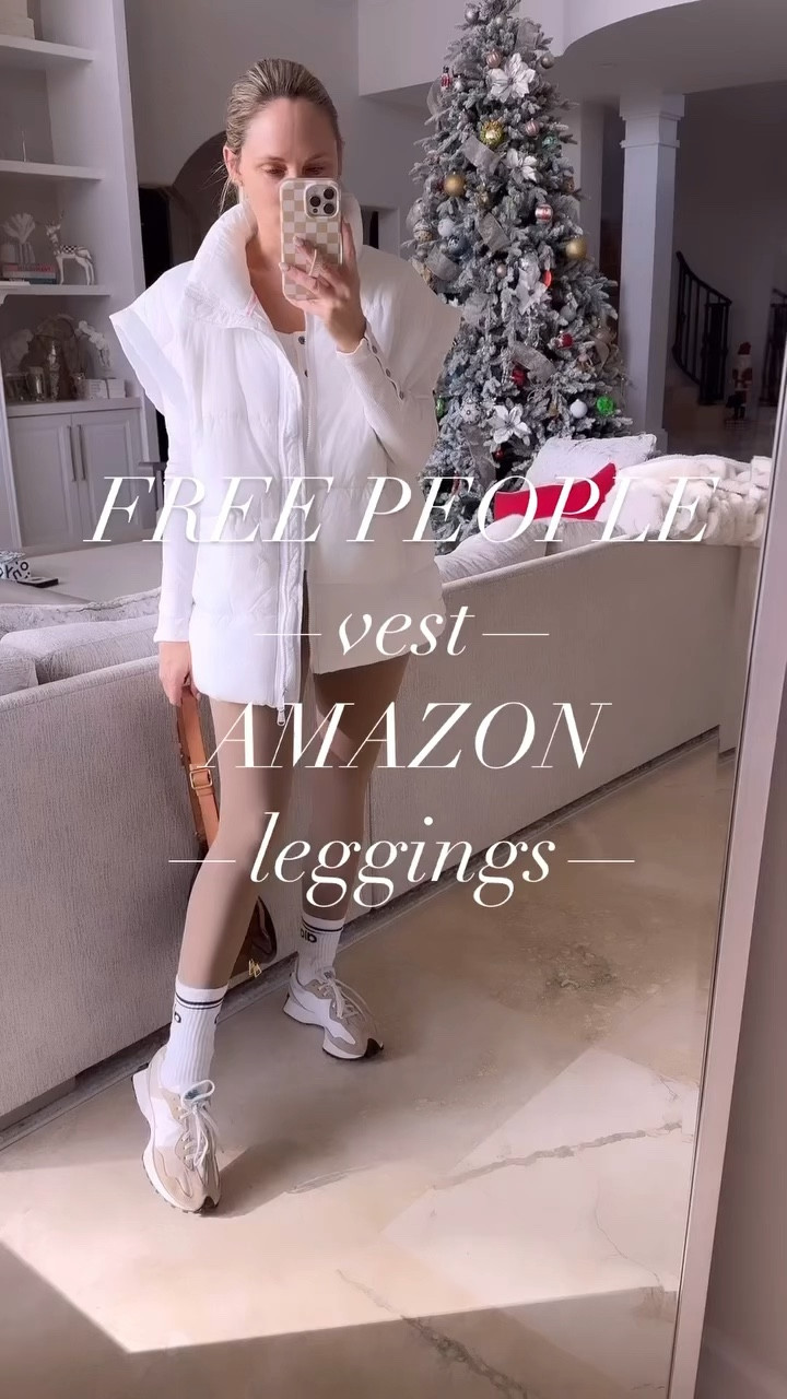 Free people puffer vest wearing small. Amazon, viral leggings, high-rise, so good wearing small bestseller last year.

#LTKsalealert #LTKVideo #LTKover40