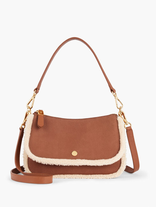 Suede Flap Crossbody Bag | Talbots