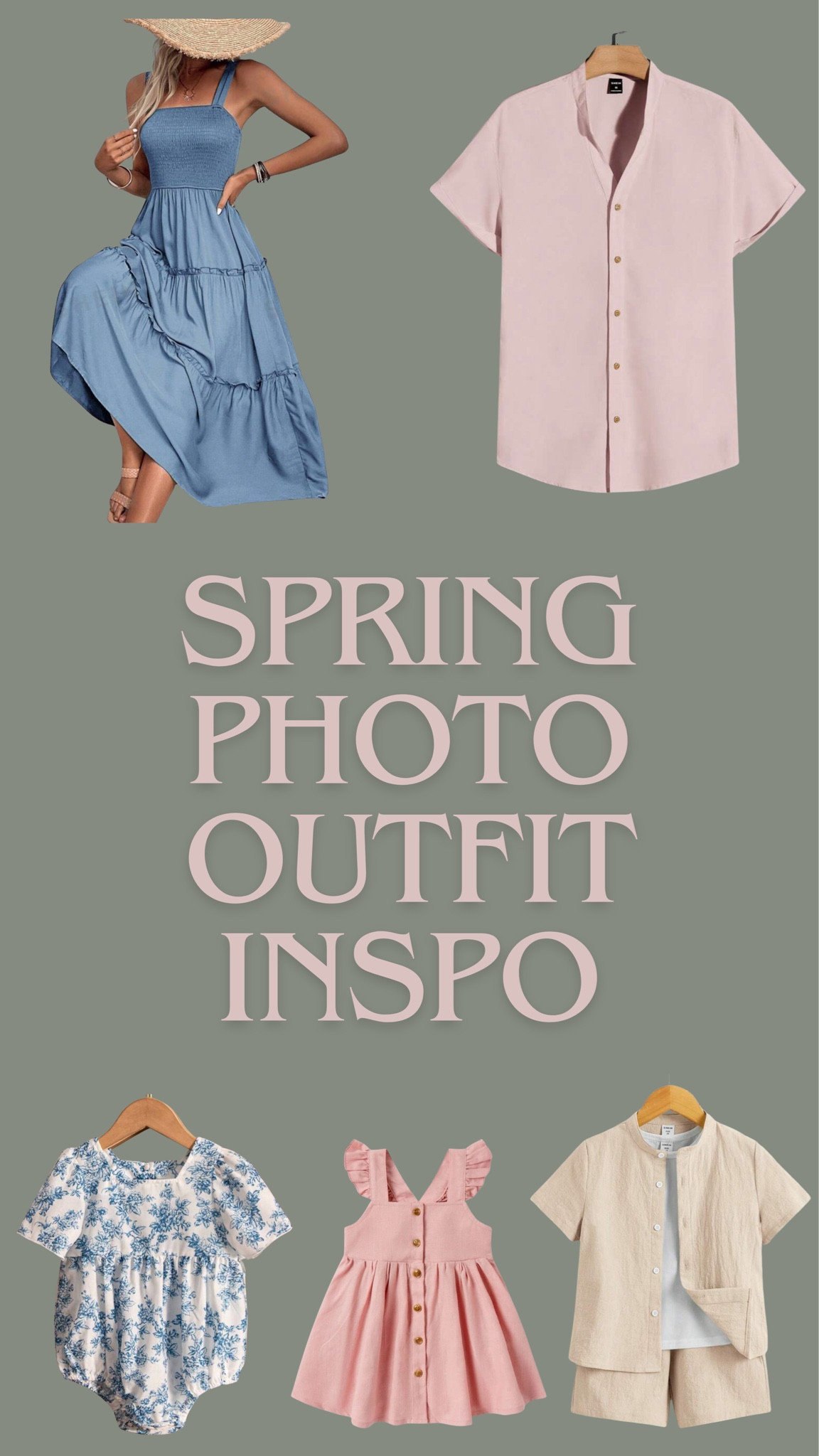 Spring outfit Inspo for family pictures!! 

#LTKfamily #LTKbaby #LTKstyletip
