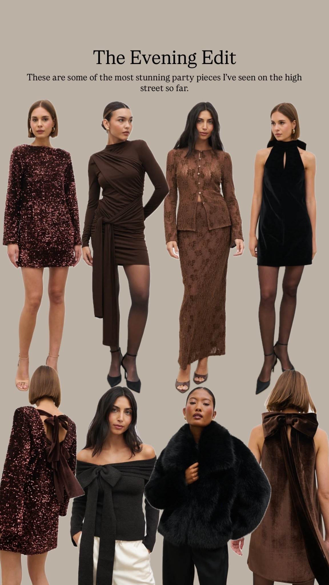 The evening edit: party wear pieces for the holidays 

#LTKwinter #LTKdatenight #LTKpartywear