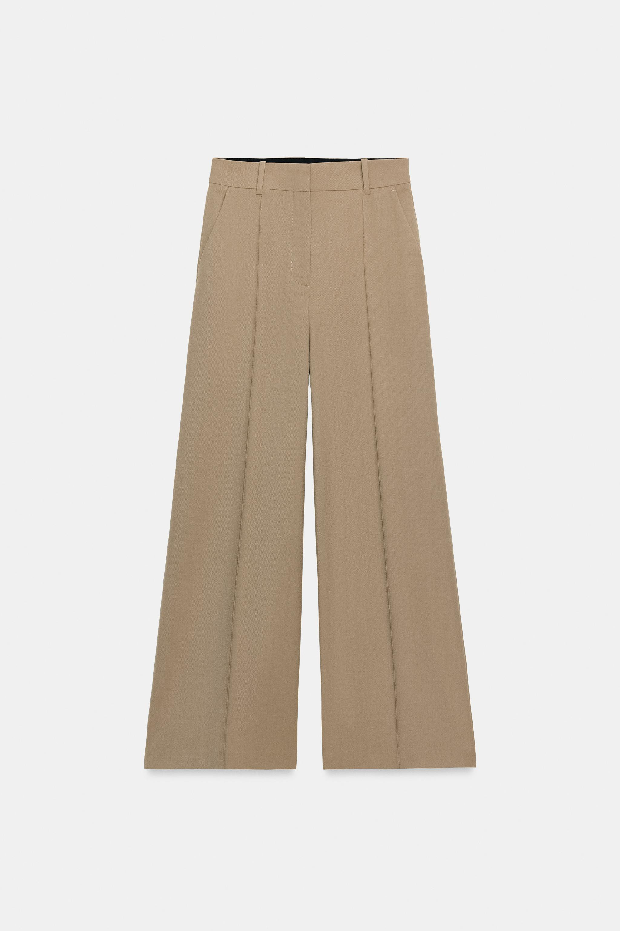 PANTALON MINIMAL À JAMBES LARGES ZW COLLECTION | Zara FR