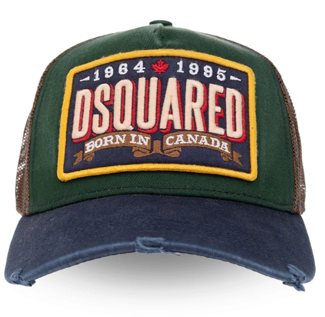Dsquared2 Logo Patch Curved Peak Cap | Cettire Global