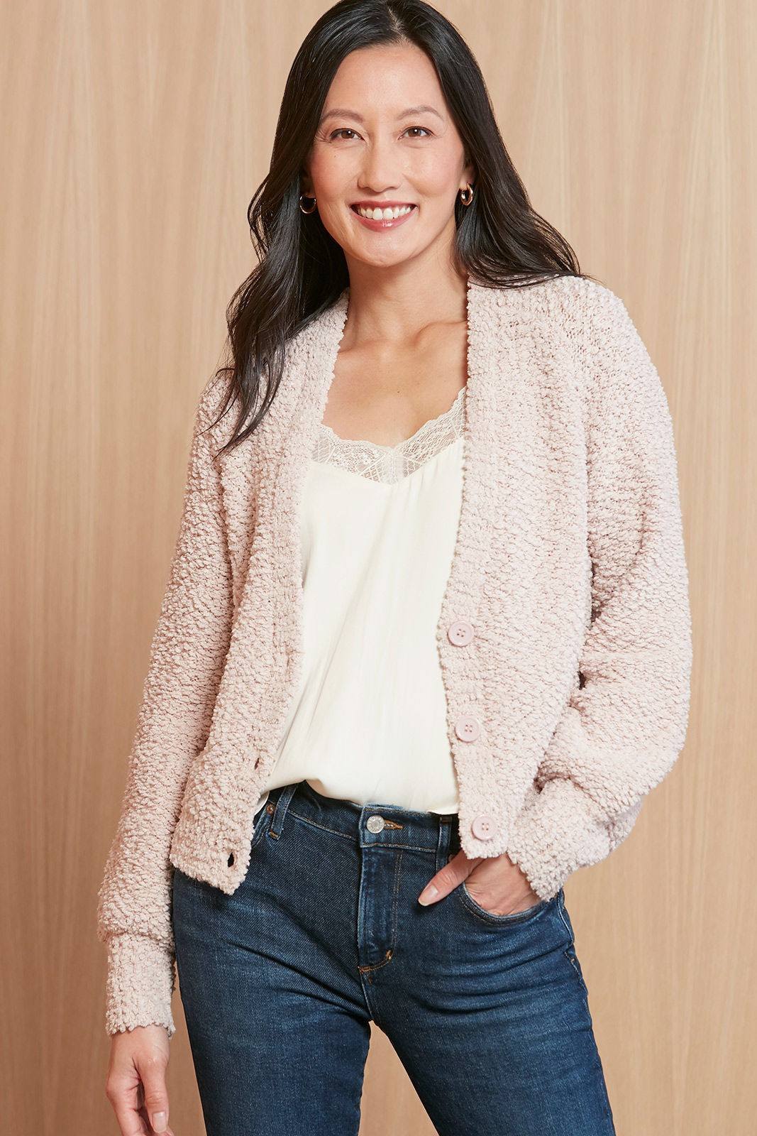 Natalie Nubby Cardigan | Evereve