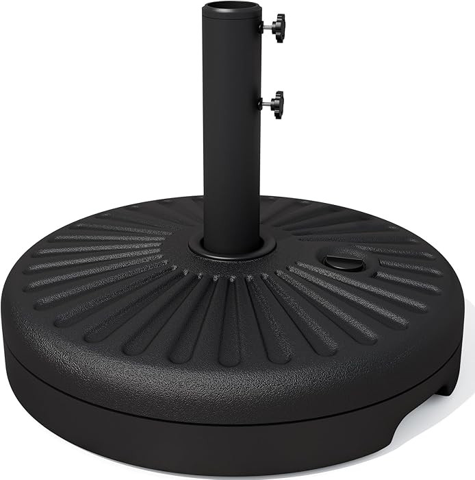 JEAREY 81.5lb Max Capacity Patio Umbrella Stand, Outdoor Umbrella Base Water Filled Stand, Heavy ... | Amazon (US)