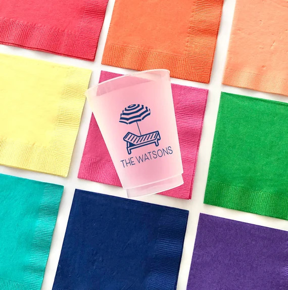 Pool party cups, Pool house cups, Beach house cups, Lake house cups, Personalized cups, Housewarm... | Etsy (US)