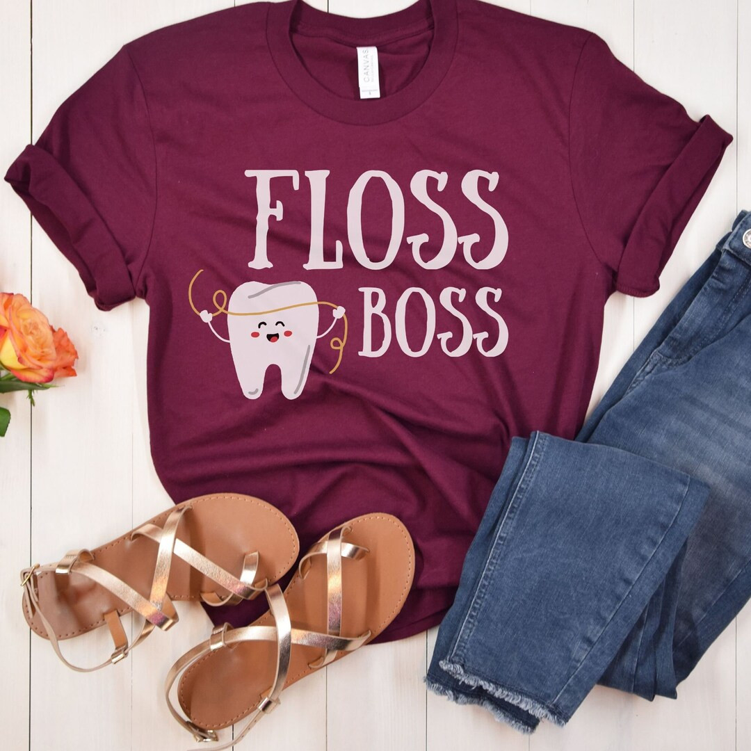 RDH crewneck shirt, Floss Boss funny shirt, Dental staff gifts, Dental Hygienist t-shirt | Etsy (US)