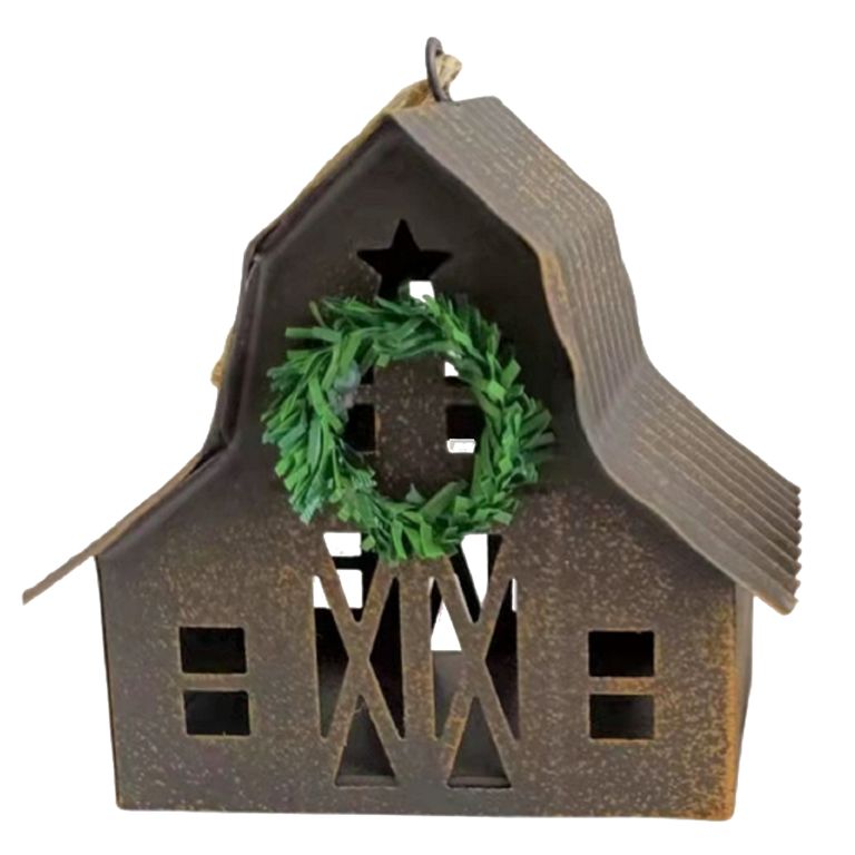 Holiday Time Bronze Metal Barn Ornament. Casual Traditional Theme. Bronze Color. | Walmart (US)