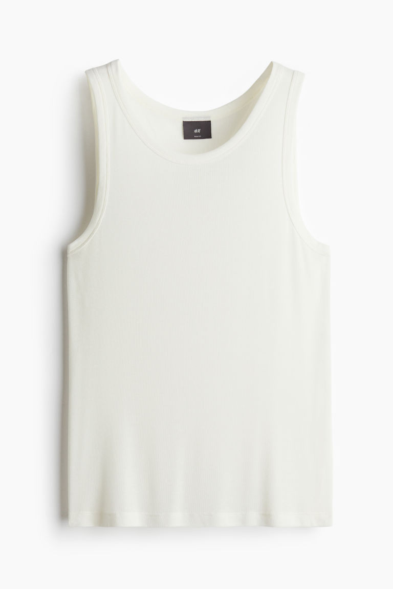 H & M - Slim Fit Tank Top - White | H&M (US + CA)