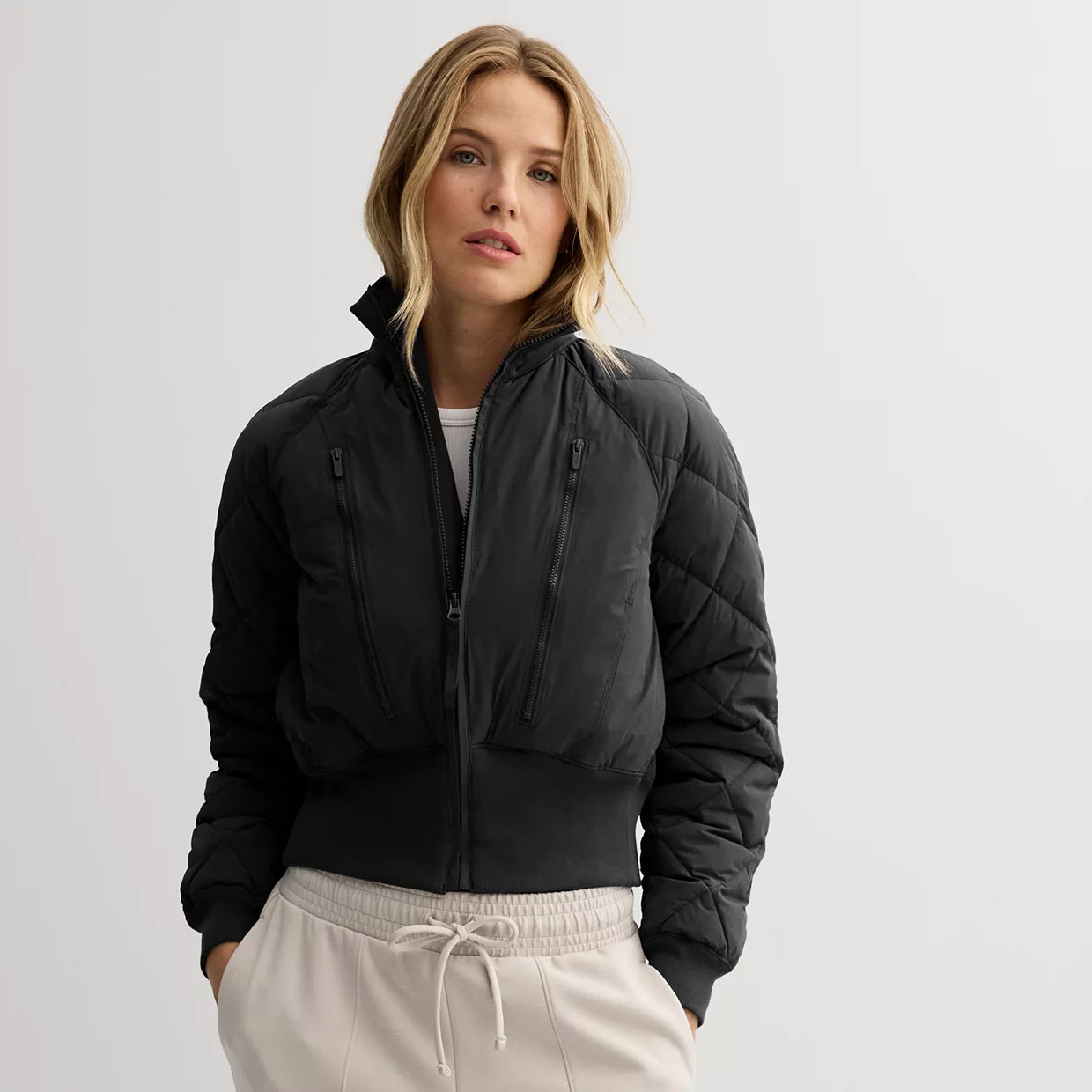Women's FLX Cropped Quilted Ski Jacket | Kohl's