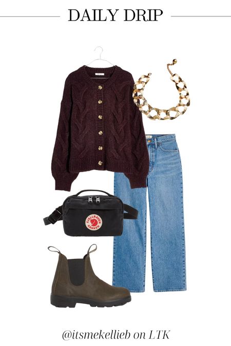Outfit inspo for the cool girl in fall | blundstones outfit inspo | chunky necklace | sweater from Madewell 

#LTKstyletip #LTKshoecrush #LTKcurves