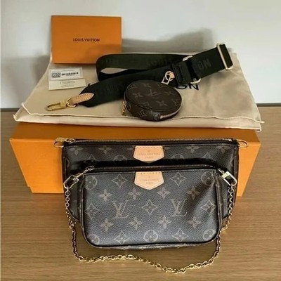 Louis Vuitton Multi Pochette Accessoires Crossbody Khaki Canvas BAG | eBay US