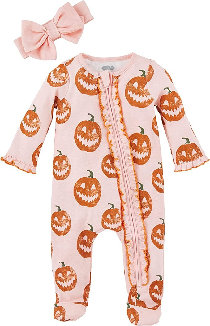Mud Pie Baby Girls' Halloween Sleeper and Headband Set | Amazon (US)
