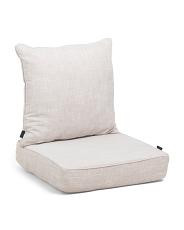 Indoor Outdoor Solution Dye Deep Seat Cushion And Pillow Set | TJ Maxx