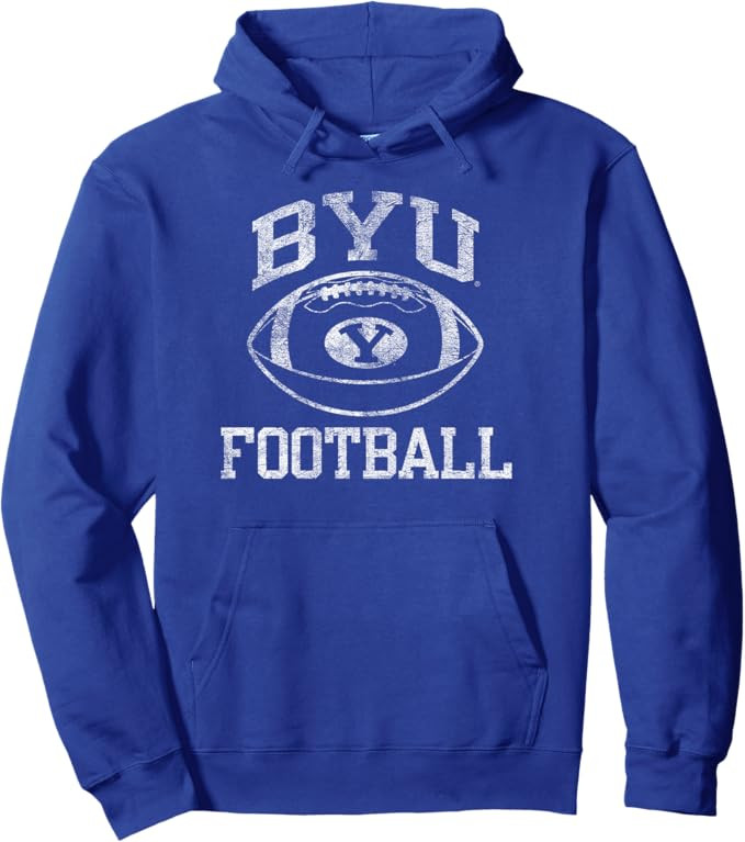 BYU Cougars Football Intensity Blue Officially Licensed Pullover Hoodie | Amazon (US)
