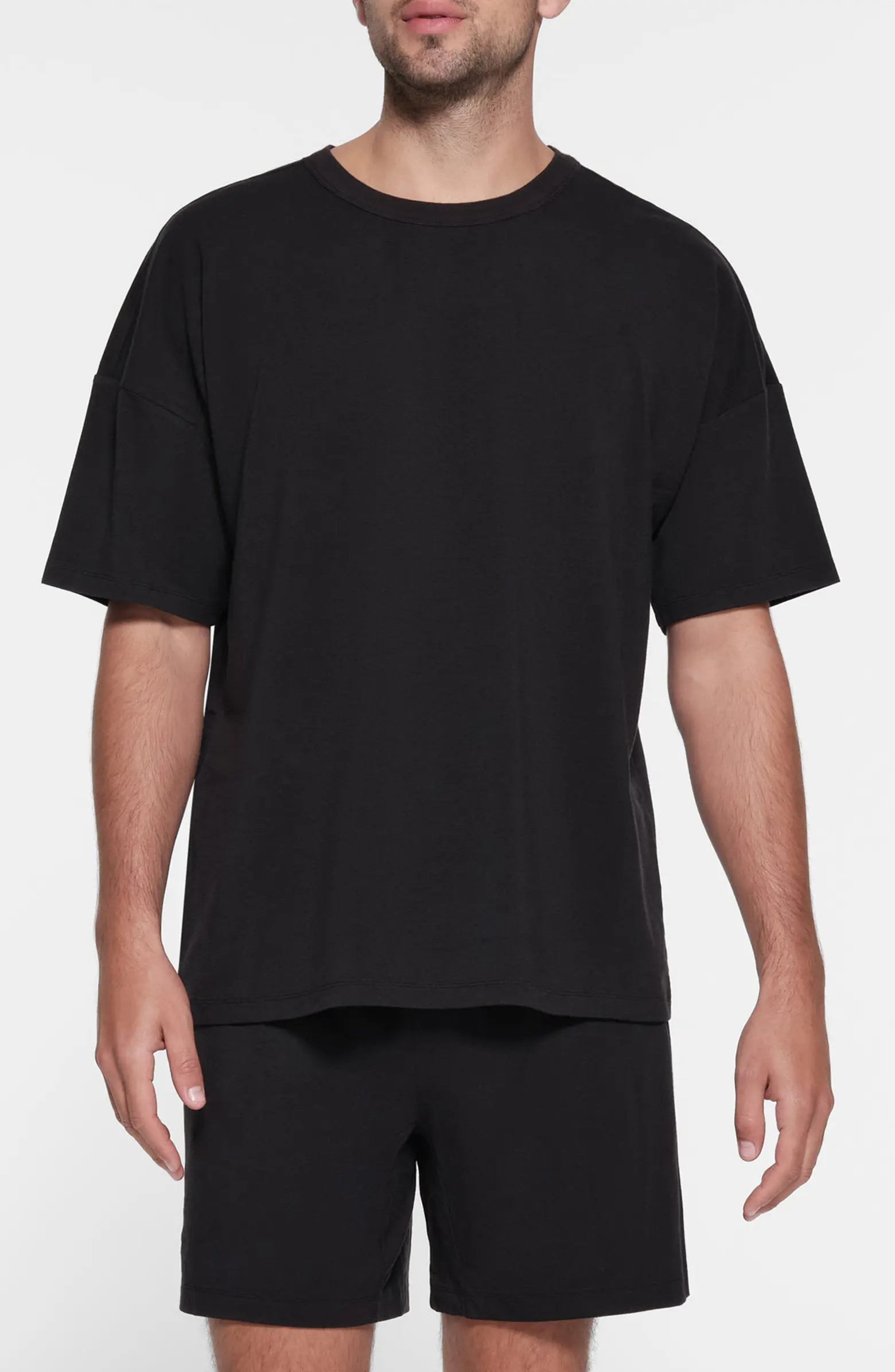 Oversize Stretch Crewneck T-Shirt | Nordstrom
