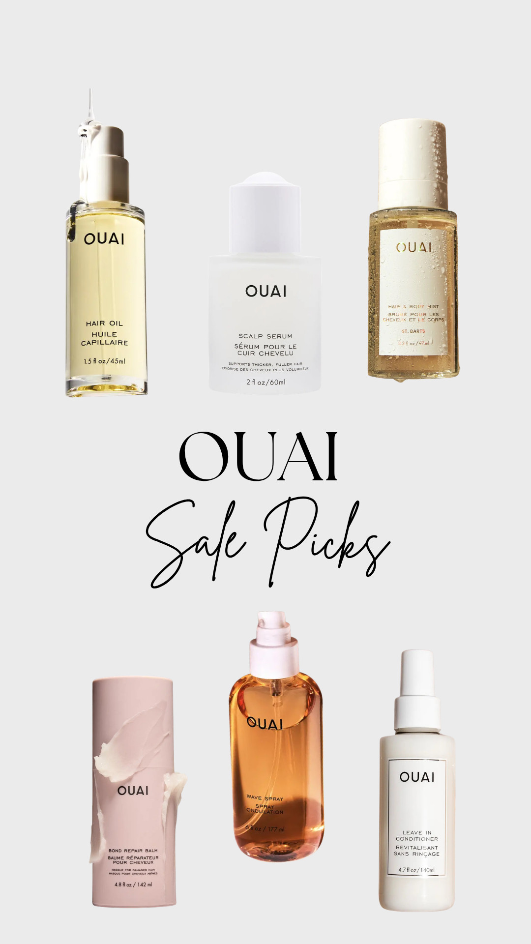 Want soft, healthy, silky, perfect hair? I’ve been using OUAI for all my main hair products and it’s been a game changer!!! They are having a Friends & Family sale for 20% off 😍