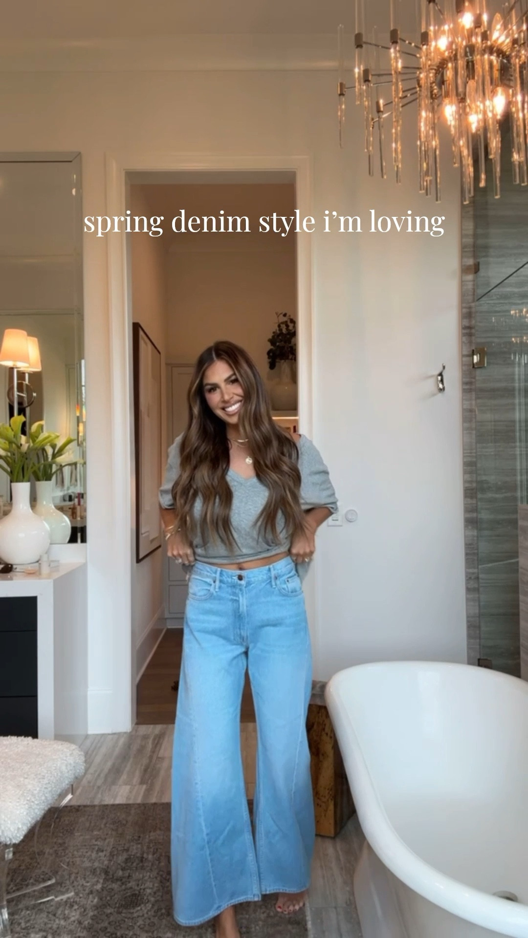 wearing a size 27! Perfect for springtime 🤍