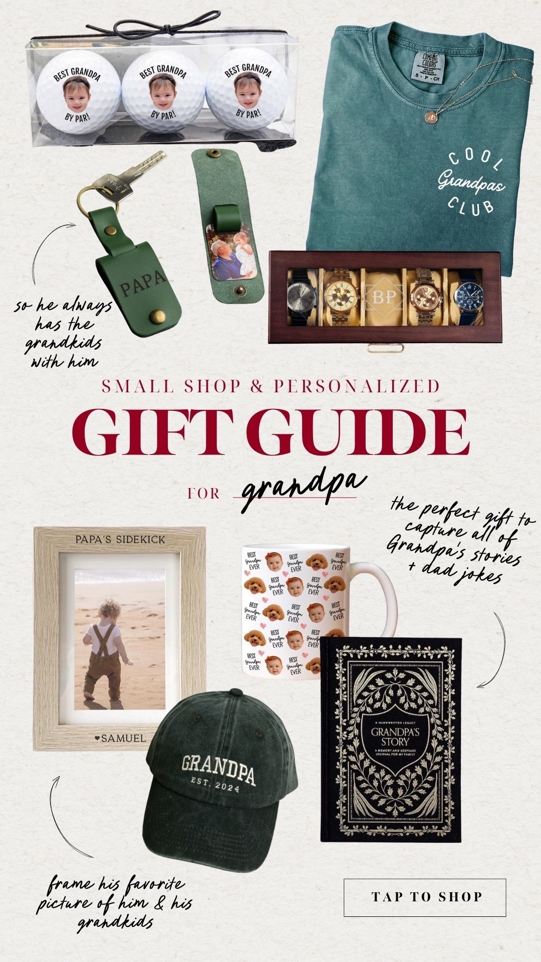 Early gift guide for grandpa, order now to get by Christmas! 
Personalized gifts for grandpa from you and the grandkids he will love
Small shop, Etsy gifts 

#LTKHoliday #LTKGiftGuide #LTKMens