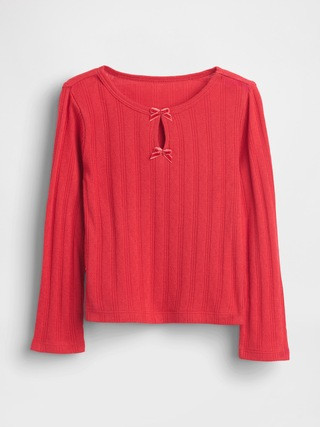 Baby & Toddler Pointelle Bow Top | Gap (US)