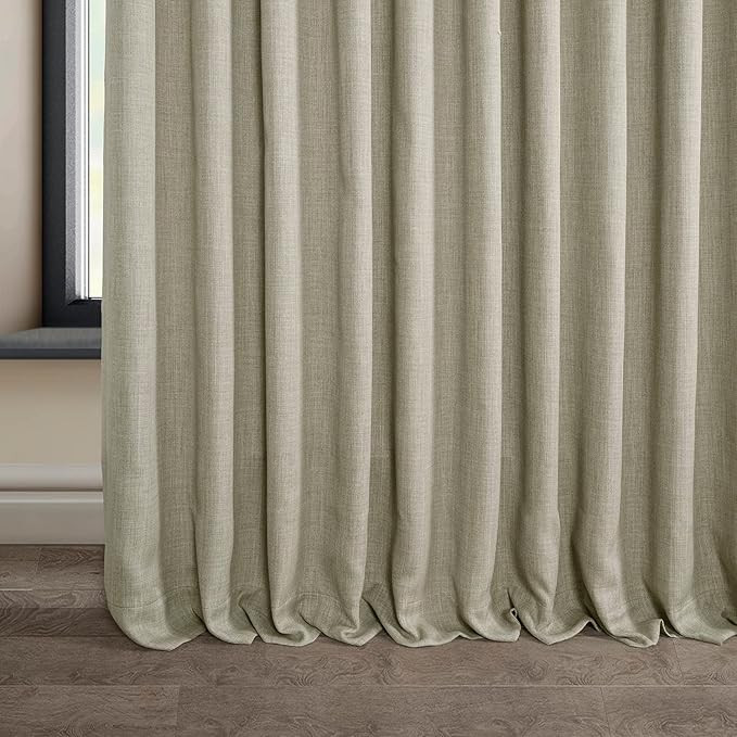 HPD Half Price Drapes Extra Wide Linen Room Darkening Curtain (1 Panel) 100 X 96, BOCH-LN1857-96-... | Amazon (US)