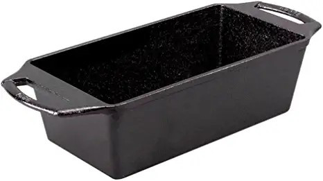 Amazon.com: Lodge BW8LP 8.5 x 4.5 Inch Seasoned Cast Iron Loaf Pan, 8.5x4.5 Inch, Black: Home & K... | Amazon (US)