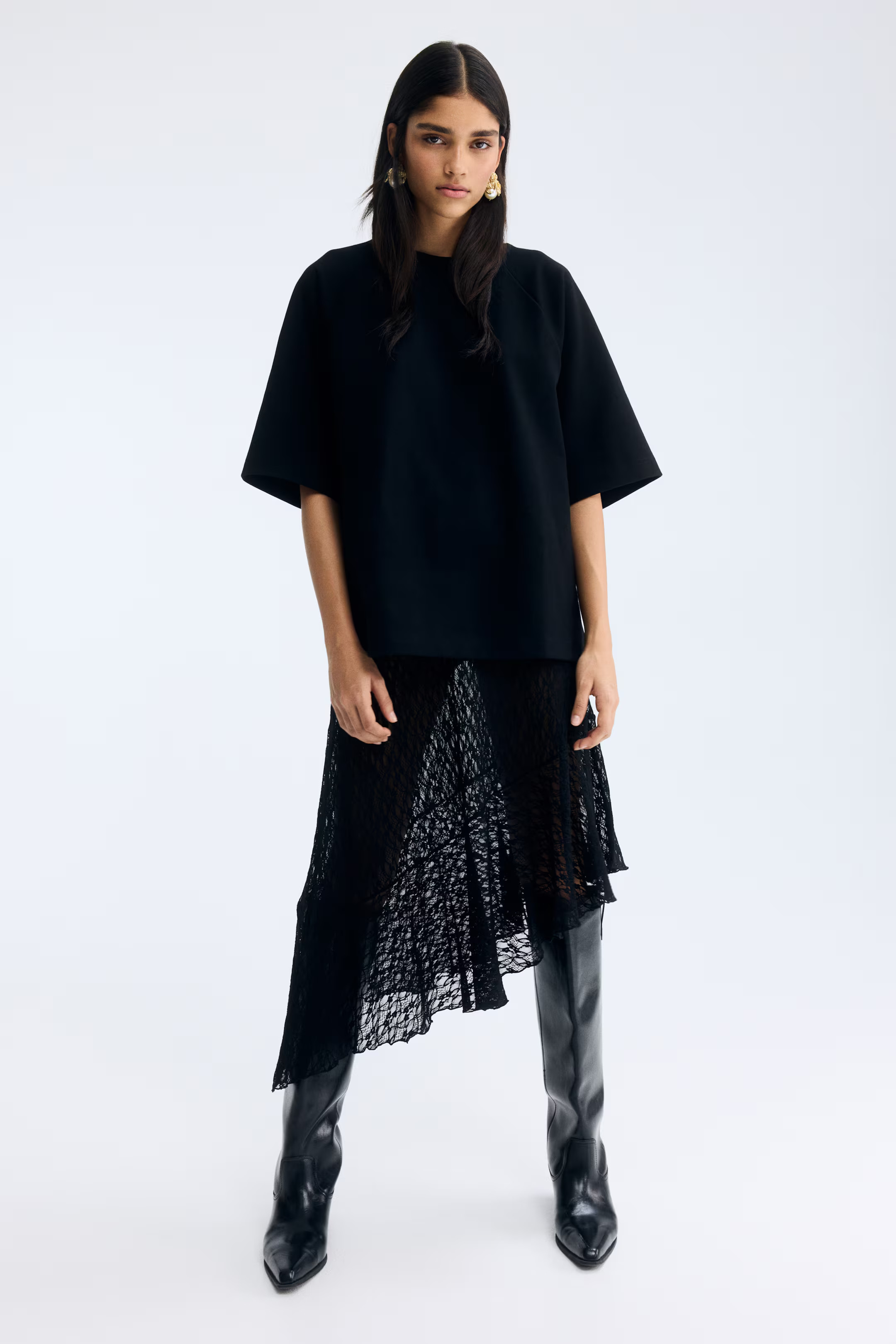 Asymmetric Lace Skirt | H&M (US + CA)