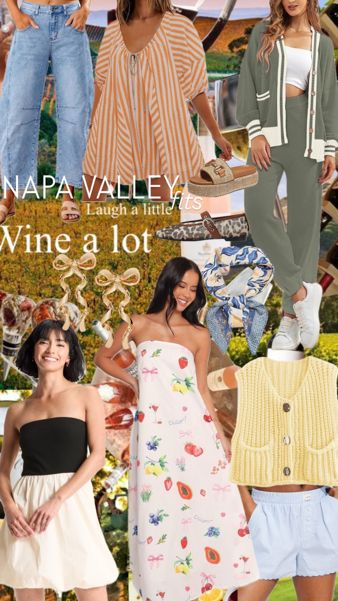 NAPA VALLEY part 5 WINE NOT?! 🍷🍇❤️

My hubby and I love the Valley and here’s to another annual anniversary trip around the corner and I started shopping for looks and here’s what I got from Target and in my cart from Amazon! 

Let’s Twin 👯‍♀️

#LTKSummer 
#LTKVacation 
#LTKNapa 


#LTKMidsize #LTKStyleTip #LTKSeasonal