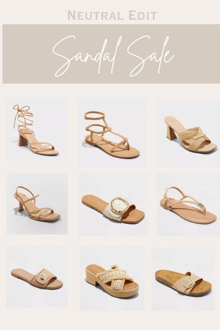 Neutral sandal sale
At Target! 20% all shoes. Perfect time to stock up on summer shoes before they start selling out. #sandals #neutral #shoesale

#LTKSaleAlert #LTKTravel #LTKShoeCrush